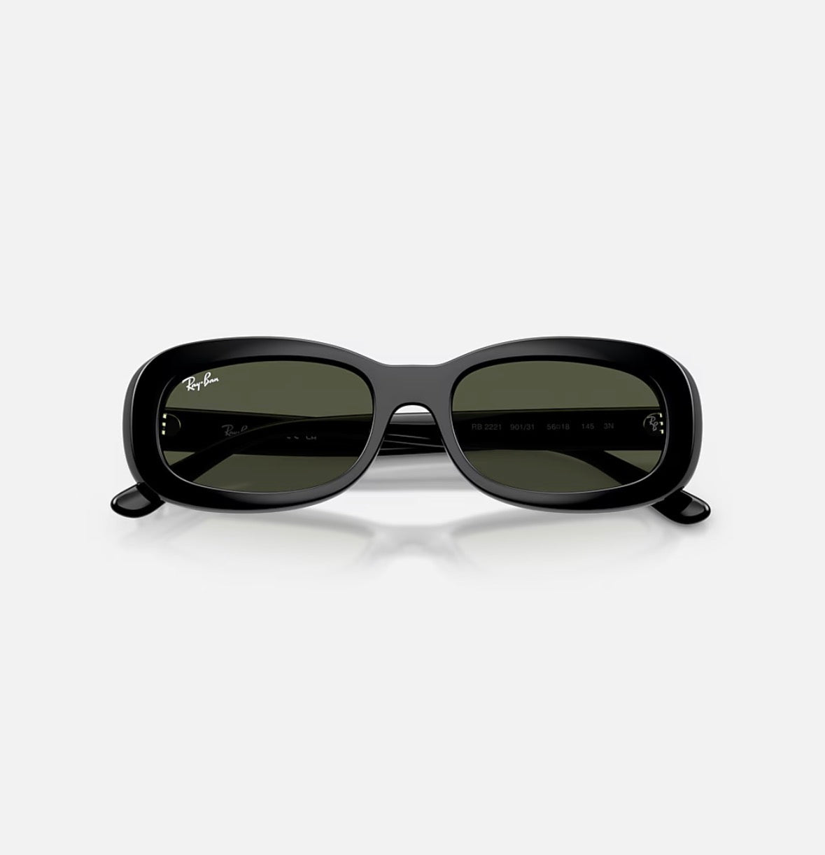 Ray-Ban Ovale Nero-Verde
